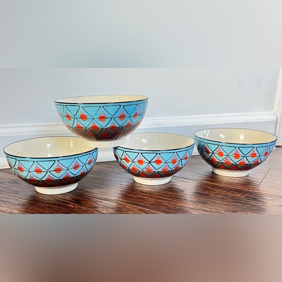 Potters Workshop West Elm Cereal bowls set of 4 - Picture 1 of 8